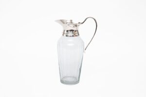 JARRA VIDRO/PRATA GOMO C/ TAMPA