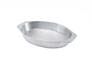 ASSADEIRA ALUMÍNIO FUNDIDO OVAL C/ ABAS