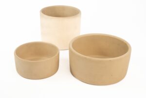 FLINTS - CILINDRO BEGE PEQUENO 17CM H 8CM