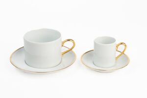 GOLD - XÍCARA DE CHÁ C/ PIRES
