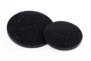 PLACA MÁRMORE PRETO RED 25CM