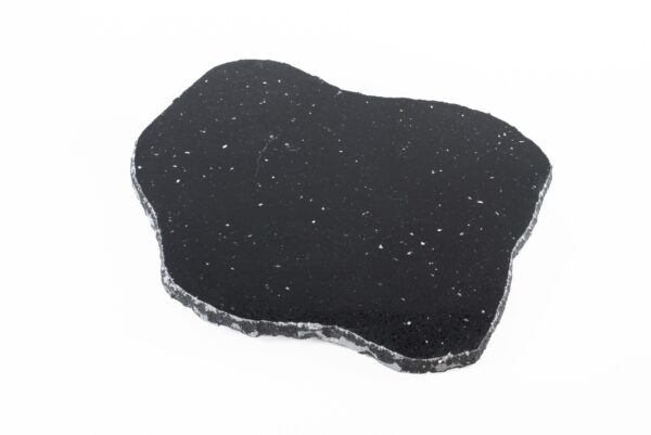 PLACA MÁRMORE PRETO IRREGULAR + - 45CM