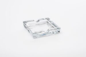 VIDRO - CINZEIRO QUADRADO BIANCO