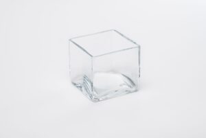 VIDRO - VASO QUADRADO PEQ