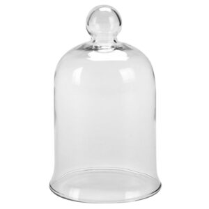 REDOMA VIDRO PEQUENA BASE 13 H 22CM