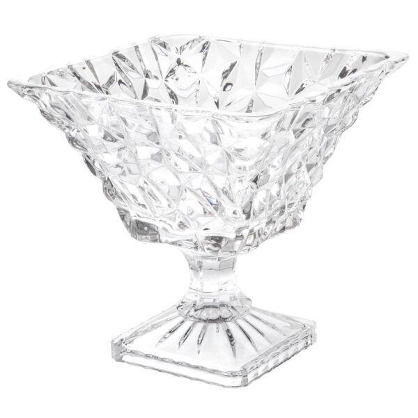BOMBONIERE CRISTAL DYAN QUADRADA B23 H23CM