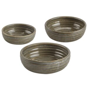 CERÂMICA JADE - BOWL CANELADO GDE 22X7 CM