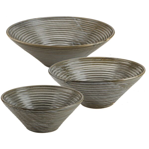 CERÂMICA JADE - CONE CANELADO G 48CM