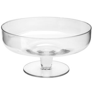 TAÇA VIDRO MERENGUE RASA