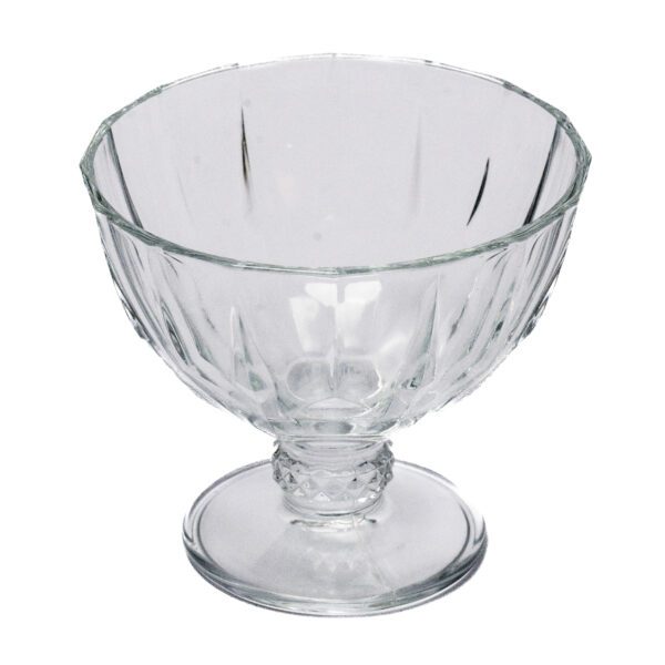 TAÇA SORVETE VIDRO GOMADA  280ML 11CM H10CM - Imagem 1