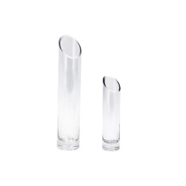 EX TUBO VIDRO CHANFRADO P. B6CM H25CM - Imagem 1