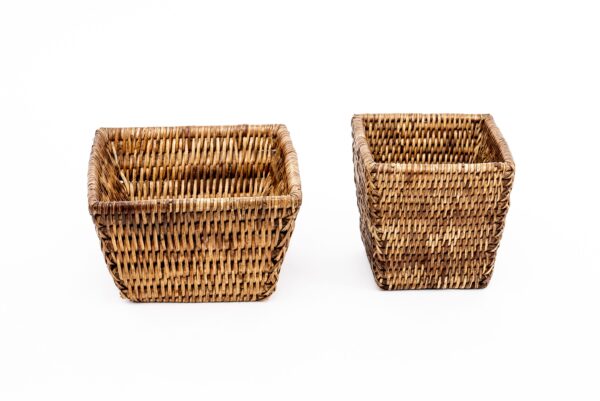 VIME - CESTA PÃO QUADRADA RATTAN 1 VIME - CESTA PÃO QUADRADA RATTAN