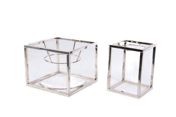 SUPORTE REDOMA PRATA GRANDE