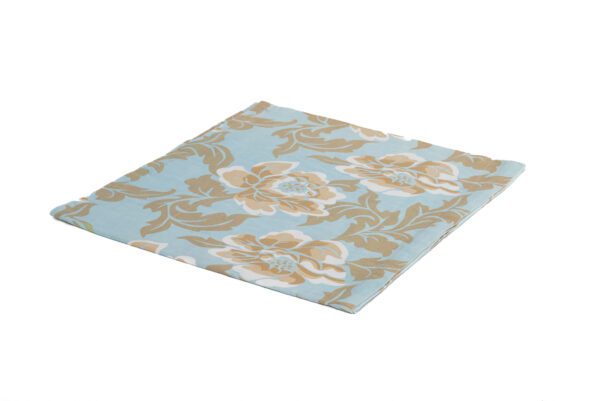 CAMINHO DE MESA CRU / AZUL / FENDI FLOR 2,00M
