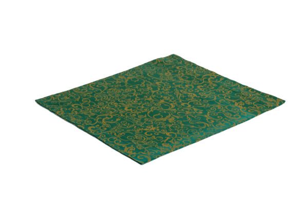 CAMINHO DE MESA VERDE ARABESCO OURO 2,20X0,40