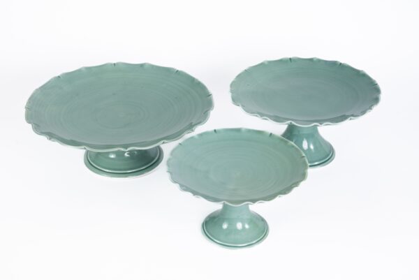 ROSA DOS VENTOS - PRATO ONDULADO CELADON GR 1 ROSA DOS VENTOS - PRATO ONDULADO CELADON GR