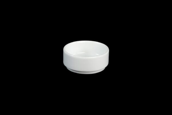 POTE PATÊ PORCELANA BRANCO MENOR 8 CM.