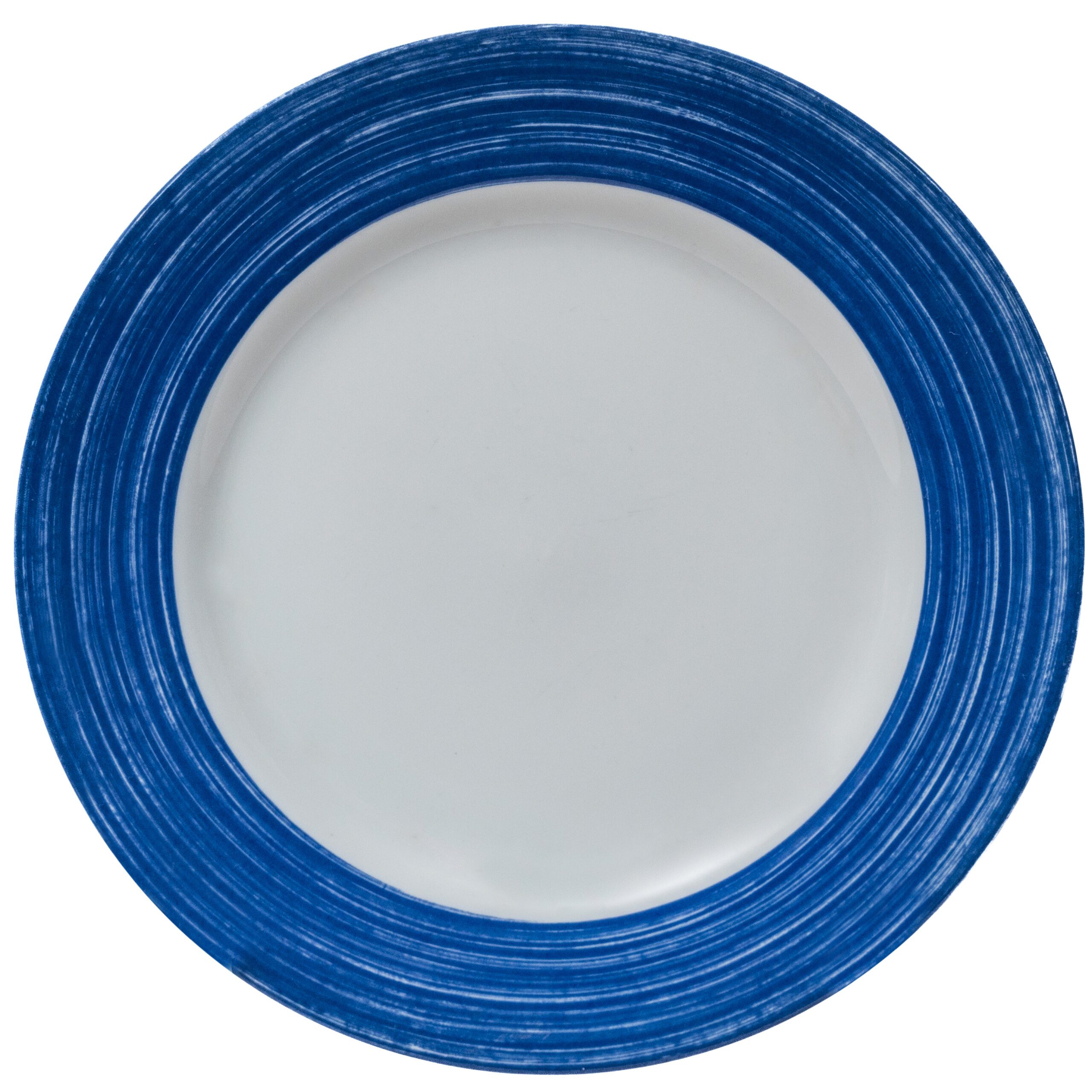 Azul Pincelado Prato Mesa Casa Das Festas