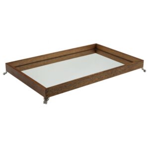 BANDEJA MADEIRA RETANG ESPELHO 52X32CM
