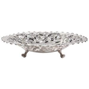 FRUTEIRA PRATA REDONDA 3 PÉS BAIXA