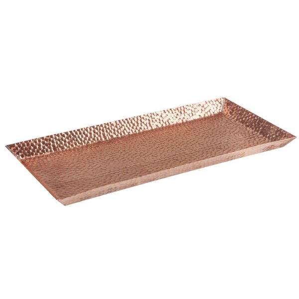 BANDEJA RETANG COBRE MARTELADA 38X17,5CM H2CM