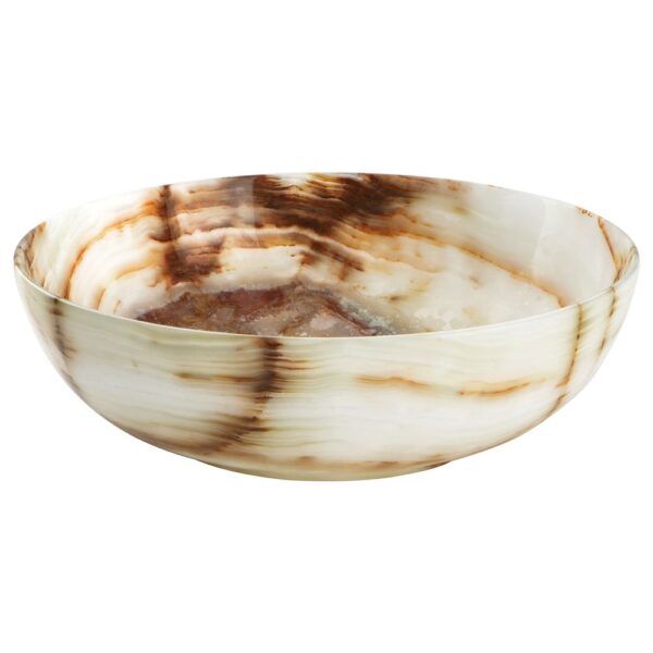 BOWL MINI BROWN STONE 20CM