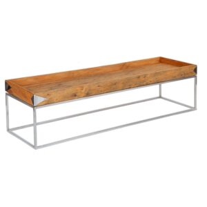 CAIXA MADEIRA RETANGULAR 80X21CM H 4CM