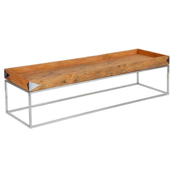 CAIXA MADEIRA RETANGULAR 80X21CM H 4CM