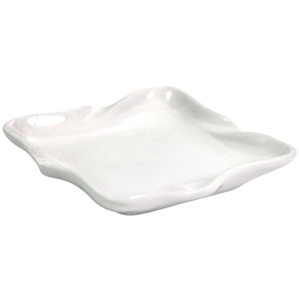 BRANCA - MINI PRATO QUADRADO 9CM