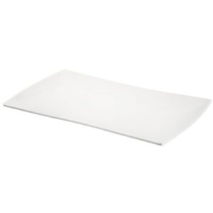 PRATO RETANGULAR BRANCO 20 X 11