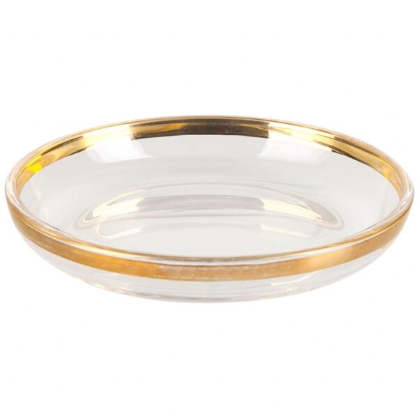 BOWL CRISTAL C/ BORDA OURO