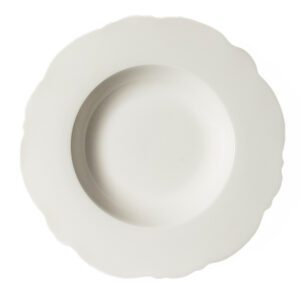 RAINHA VICTORIA - PRATO FUNDO BRANCO 23CM