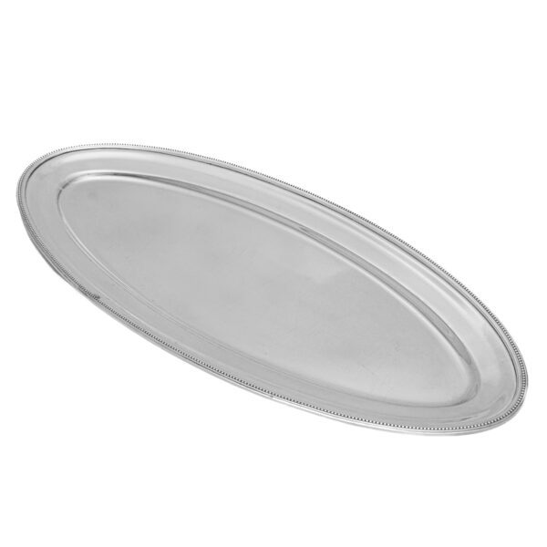 PEIXEIRA PRATA OVAL BOLINHA 70CM - Imagem 1