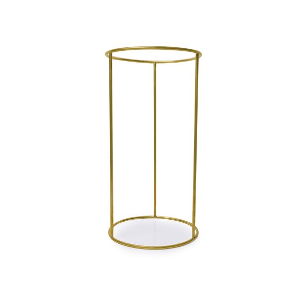 IPIOCA - SUPORTE DOURADO D20CM H40CM - Imagem 1