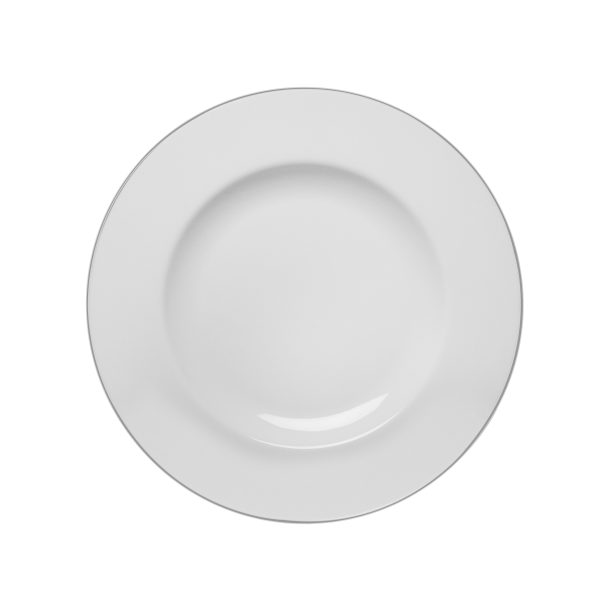 FPF - PRATO SOBREMESA FRISO PRATA 21CM - Imagem 1