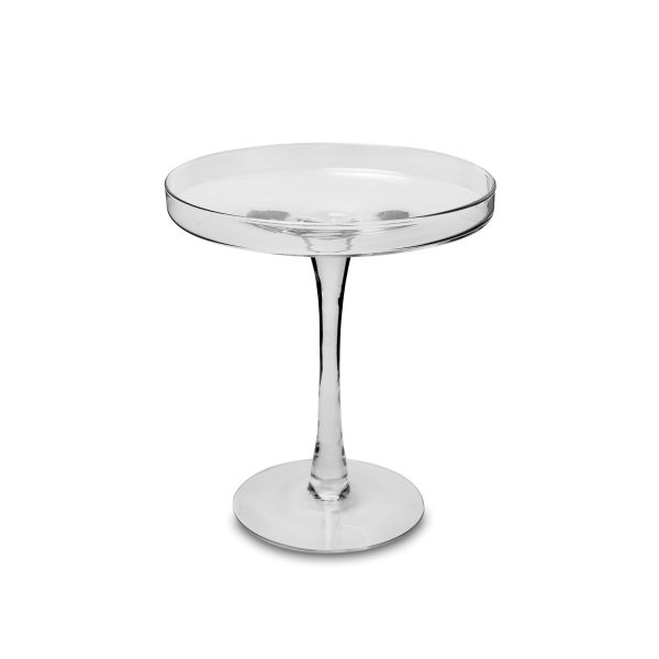 PRATO BOLO VIDRO MILANO C/ PÉ D25CM H28CM - Imagem 1