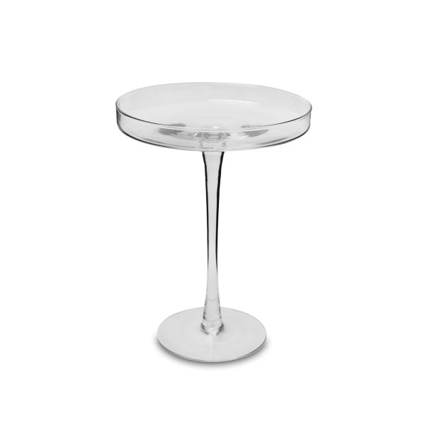 PRATO BOLO VIDRO MILANO C/ PÉ D25CM H34CM - Imagem 1